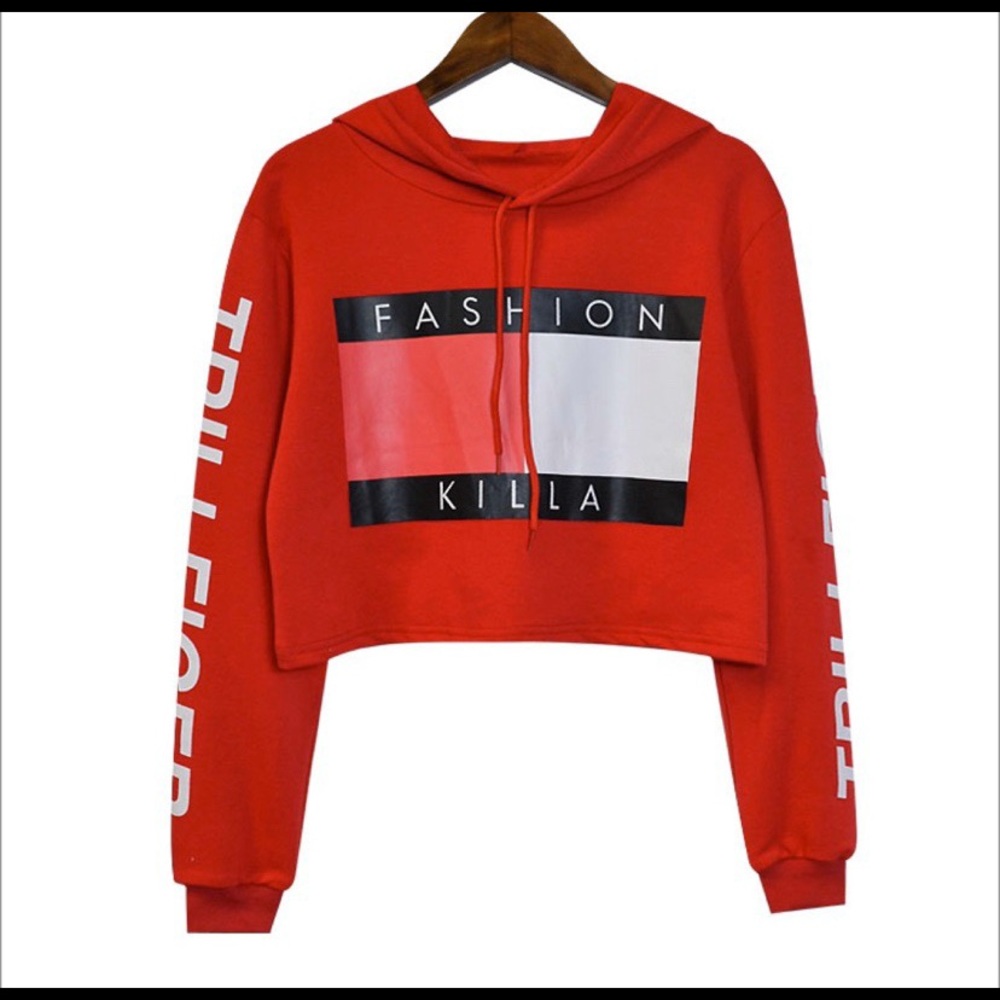 Cropped hoodie